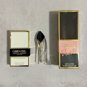 Carolina Herrera Good Girl Perfume Mini and Blush Lotion Set NEW